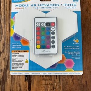 i-Zoom Modular Hexagon Lights - White (3-Pack)